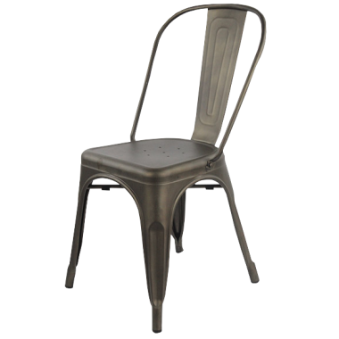 Silla Tolix Gun Metal