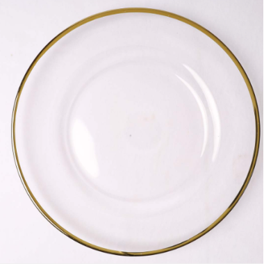 PLATO BASE VIDRIO REDONDO FILO REDONDO